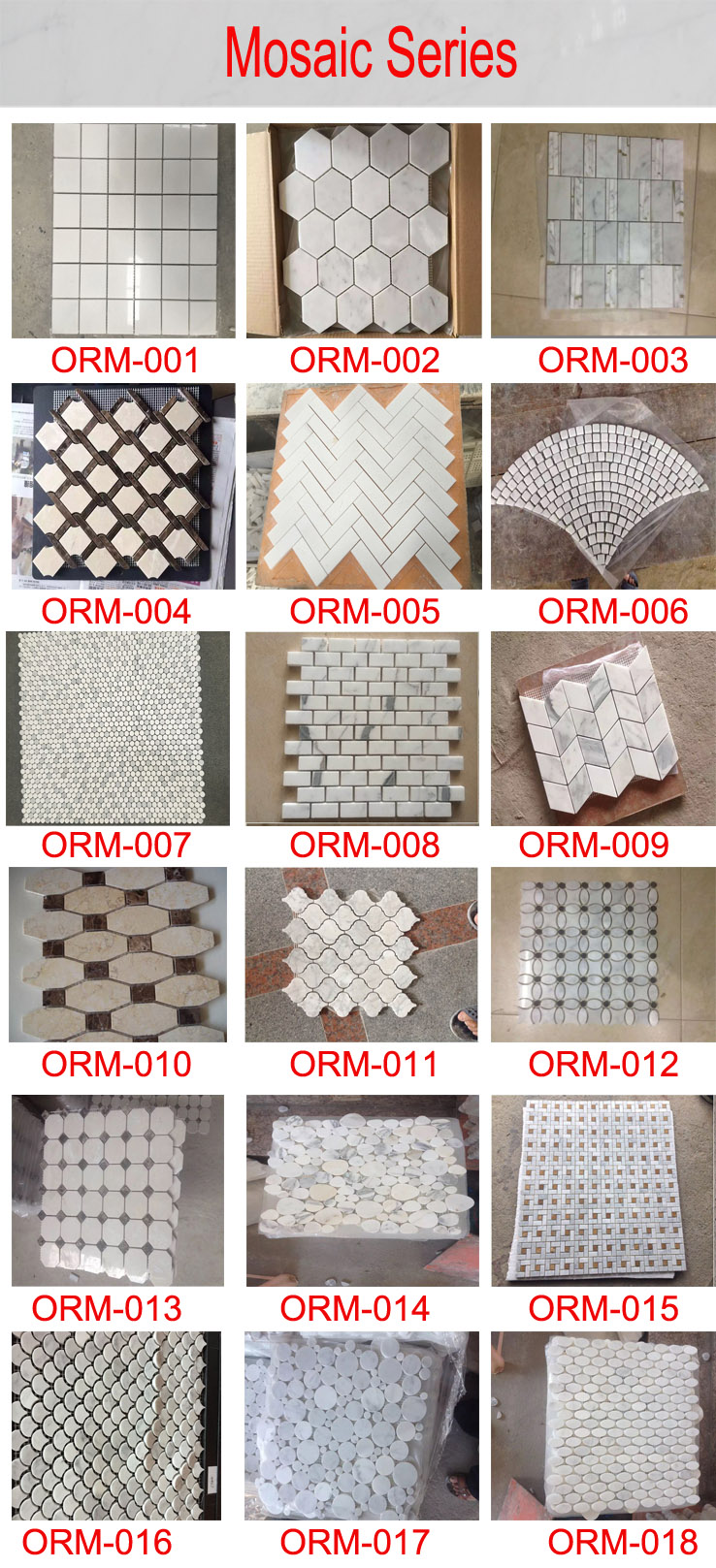 Bubble Round Shape Carrara White Marble Mosaic(图1) Bubble Round Shape Carrara White Marble Mosaic(图1)