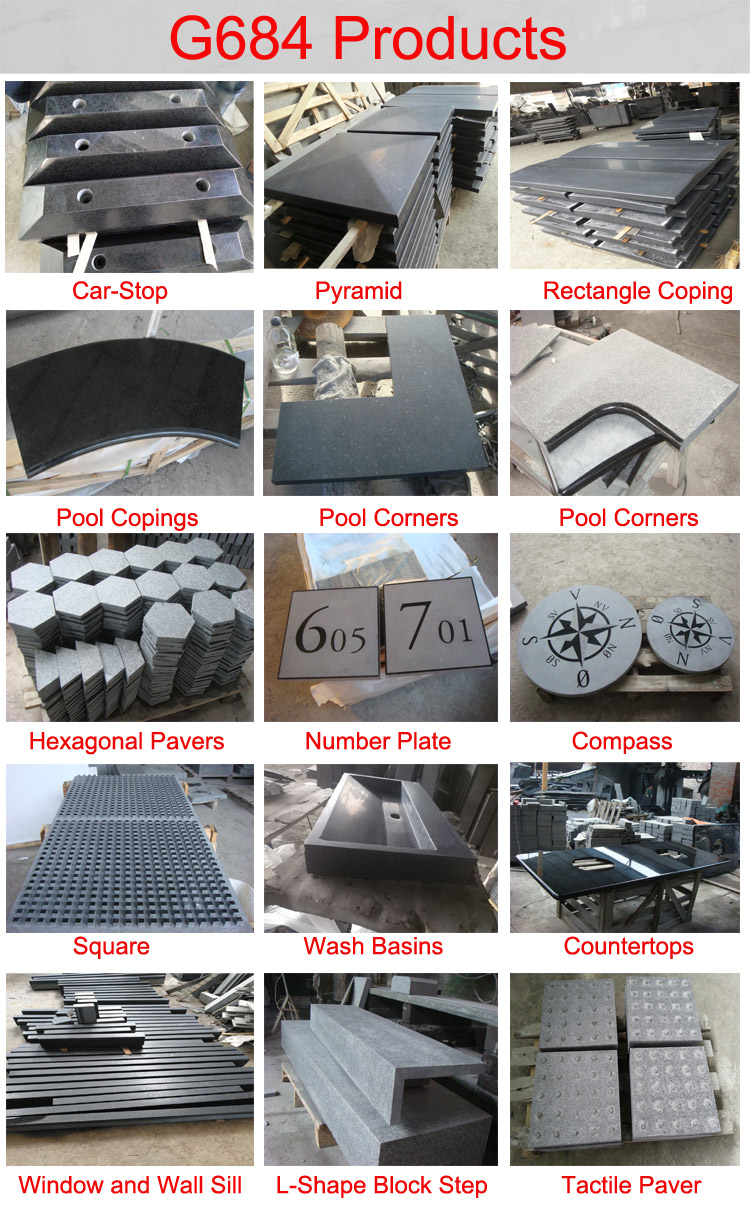 G684 Granite Paving Kerbstone With Flamed Finish(图2)