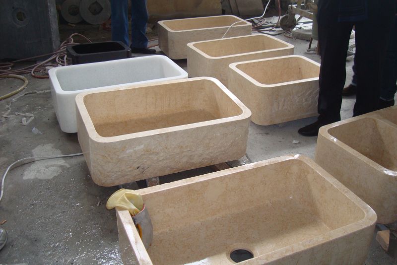 Double Bowl G654 Granite  Kitchen Sink(图2)