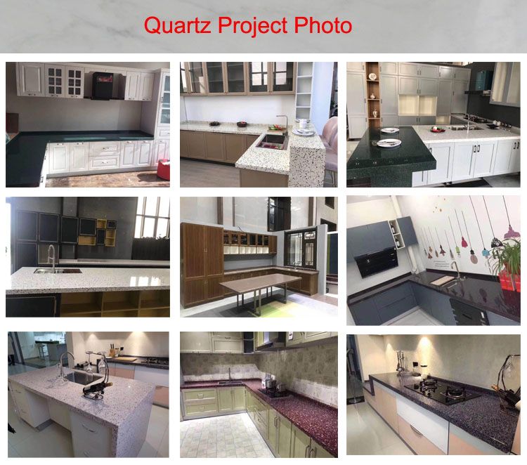 Pure Grey Quartz Stone Vanity Tops(图3) Pure Grey Quartz Stone Vanity Tops(图3)