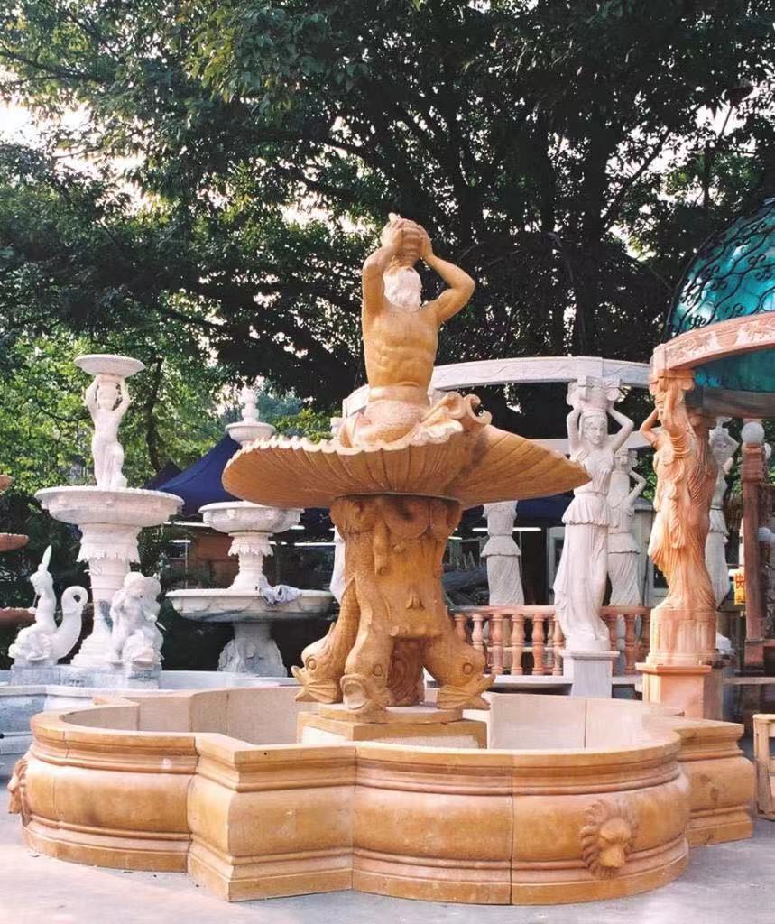 European Style White Marble Garden Fountain(图2) European Style White Marble Garden Fountain(图2)