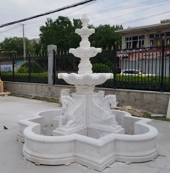 European Style White Marble Garden Fountain(图6) European Style White Marble Garden Fountain(图6)