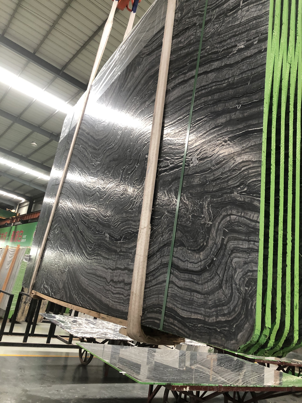 【アウトレット☆送料無料】 Big Marble Zebra Black Slabs granite,marble - Finish Leather その他